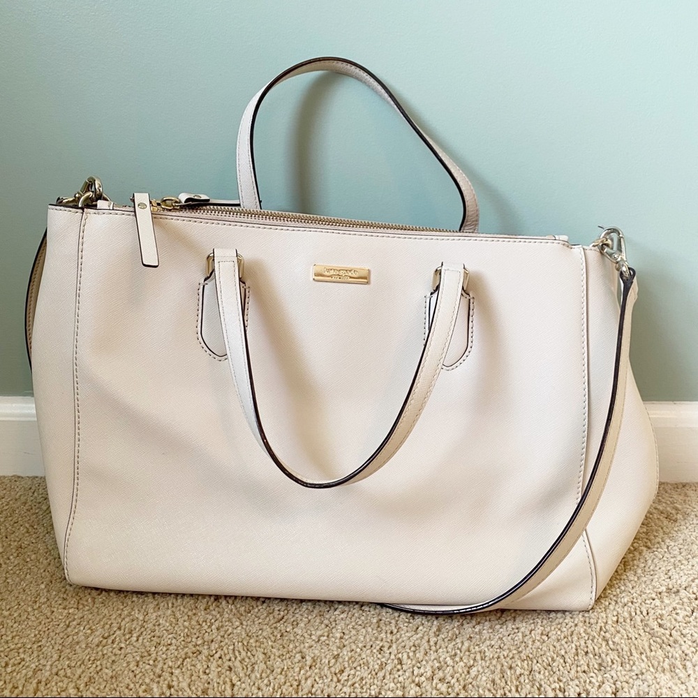 Kate Spade Purse with Shoulder Strap in Cream/Nude